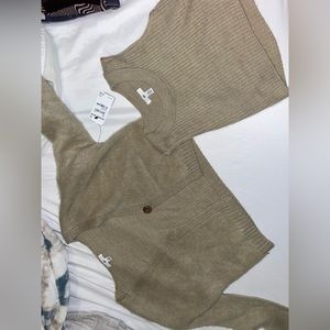 sweater and crop set